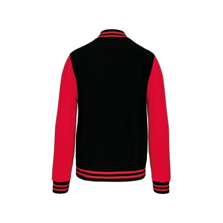 Blouson Molleton Teddy Unisexe Noir Kariban – 320 g/m² – vue 2