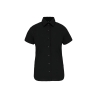 Chemise Coton Élasthanne Manches Courtes Femme Noir – Kariban