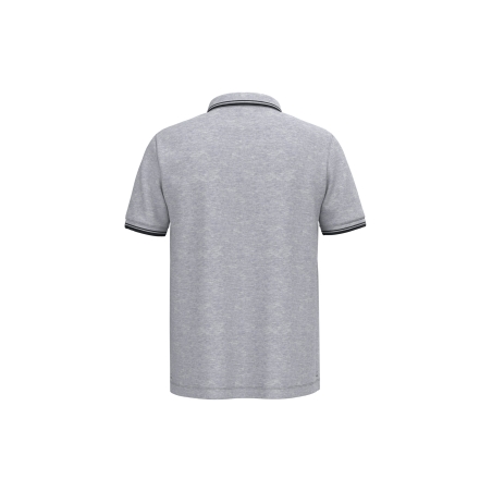 Polo homme manches courtes liserés contrastés Kariban Gris Oxford / Noir – vue 2