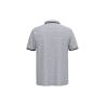 Polo homme manches courtes liserés contrastés Kariban Gris Oxford / Noir – vue 2