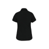 Chemise Coton Élasthanne Manches Courtes Femme Noir – Kariban – vue 2