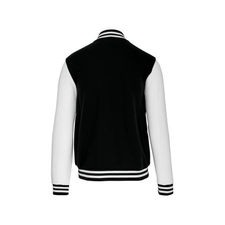 Blouson Molleton Teddy Unisexe Noir | Kariban – vue 2
