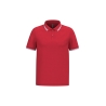 Polo Homme Blanc Liserés Contrastés Kariban