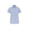 Chemise coton élasthanne manches courtes femme Bleu – Kariban