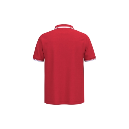 Polo Homme Blanc Liserés Contrastés Kariban – vue 2