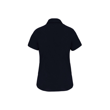 Chemise Slim Manches Courtes Femme Marine – Kariban – vue 2