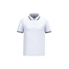 Polo homme manches courtes liserés contrastés Kariban Blanc / Noir