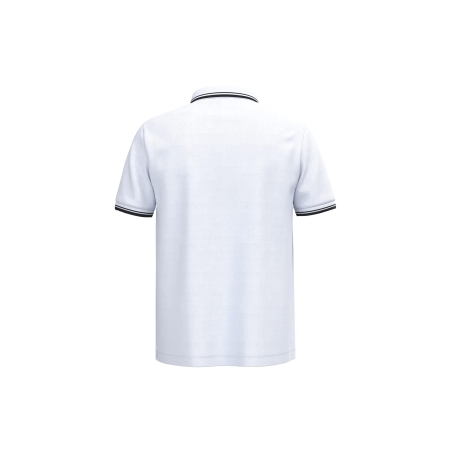 Polo homme manches courtes liserés contrastés Kariban Blanc / Noir – vue 2