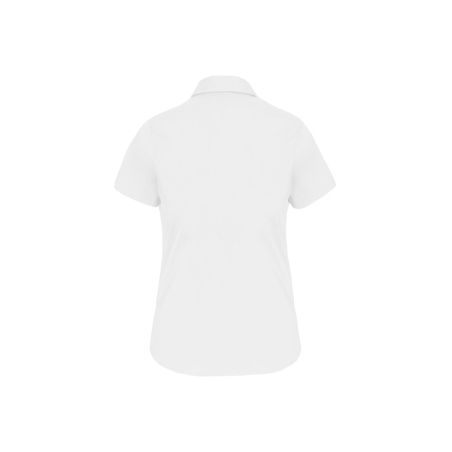 Chemise blanche manches courtes femme coupe slim – Kariban – vue 2