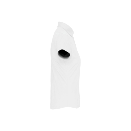 Chemise blanche manches courtes femme coupe slim – Kariban – vue 3