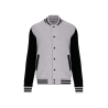 Blouson Molleton Teddy Unisexe Kariban – Noir / Gris Oxford
