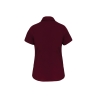Chemise coton élasthanne manches courtes femme Bordeaux Kariban – vue 2
