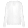 Blouse crêpe manches longues femme blanc cassé – Kariban – vue 2