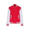 Blouson Molleton Teddy Unisexe Rouge / Blanc Kariban – 320 g/m²
