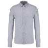 Chemise maille piquée manches longues Kariban – Gris Oxford