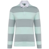 Polo rugby rayé manches longues unisexe Kariban – Coloris Gris