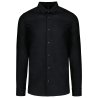 Chemise popeline manches longues homme Noir – Kariban