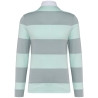 Polo rugby rayé manches longues unisexe Kariban – Coloris Gris – vue 2