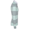 Polo rugby rayé manches longues unisexe Kariban – Coloris Gris – vue 3