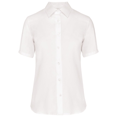 Chemise manches courtes sans repassage femme Blanc Kariban
