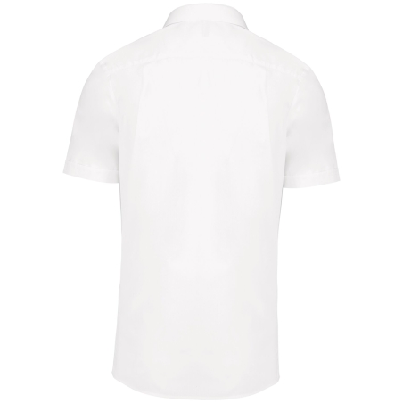 Chemise Pilote Manches Courtes Homme Blanc – Kariban – vue 2