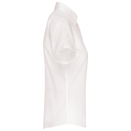 Chemise manches courtes sans repassage femme Blanc Kariban – vue 3
