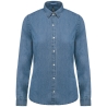 Chemise denim femme Bleu Chambray – Kariban