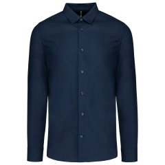 Chemise Popeline Manches Longues Homme Marine – Kariban