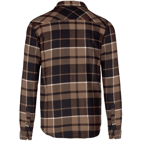 Surchemise à carreaux doublée sherpa homme Kariban – Noir – vue 2