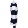 Polo Rugby Rayé Manches Longues Kariban – Blanc Navy Stripes – vue 3
