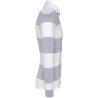 Polo Rugby Rayé Manches Longues Kariban – Blanc (Oxford Grey/White Stripes) – vue 3