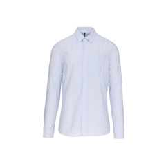 Chemise Oxford Lavée Manches Longues Blanc Kariban