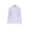 Chemise Oxford Lavée Manches Longues Blanc Kariban