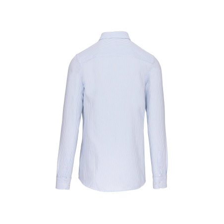 Chemise Oxford Lavée Manches Longues Blanc Kariban – vue 2