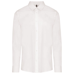 Chemise Popeline Manches Longues Homme Blanc – Kariban