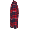 Surchemise à carreaux sherpa homme Rouge/Marine – Kariban – vue 3