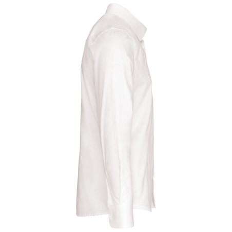 Chemise Popeline Manches Longues Homme Blanc – Kariban – vue 3