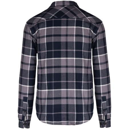 Surchemise à carreaux doublée sherpa homme Kariban – Gris – vue 2