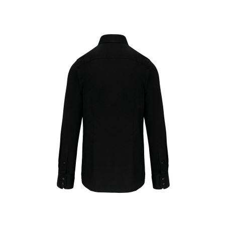 Chemise manches longues sans repassage Noir – Kariban – vue 2