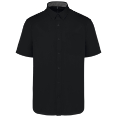Chemise coton manches courtes Ariana III Kariban – Noir
