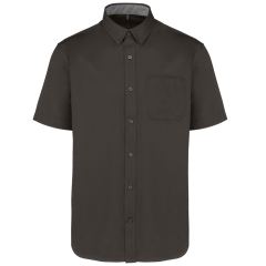 Chemise coton manches courtes Ariana III Kariban – Gris