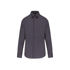 Chemise manches longues sans repassage Gris (Zinc) – Kariban