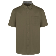Chemise coton manches courtes Ariana III Kariban – Vert kaki