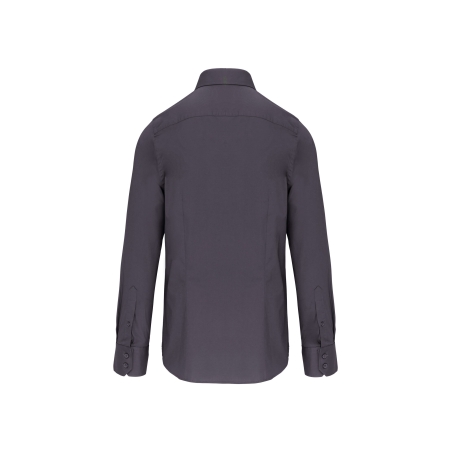 Chemise manches longues sans repassage Gris (Zinc) – Kariban – vue 2