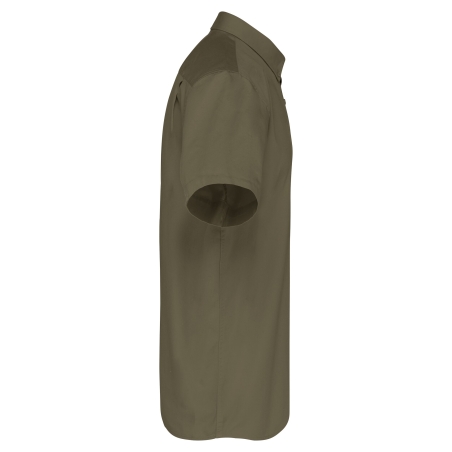 Chemise coton manches courtes Ariana III Kariban – Vert kaki – vue 3
