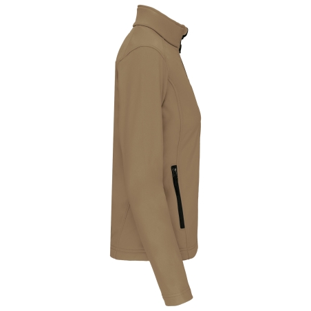 Veste softshell femme Kariban – Coloris Camel (Marron) – vue 3