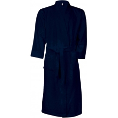 Peignoir de Bain col Kimono Bleu marine