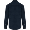 Chemise velours côtelé manches longues homme Marine – Kariban – vue 2