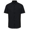 Chemise Oxford Manches Courtes Noire Kariban