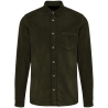 Chemise velours côtelé manches longues homme Kariban Vert